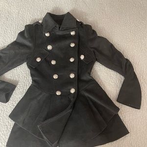 Pink lady pea style coat. 30% wool M gorgeous